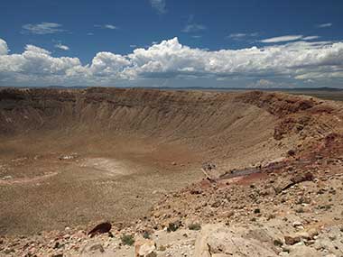 Der Meteor Crater in Arizona