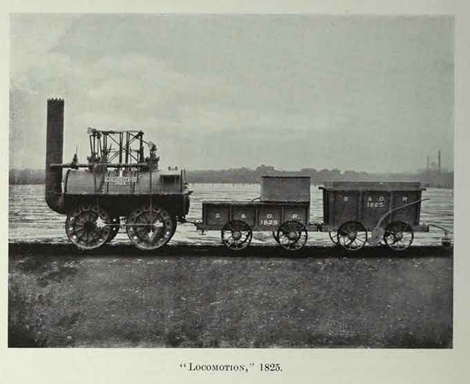 Stephensons Locomotion von 1825
