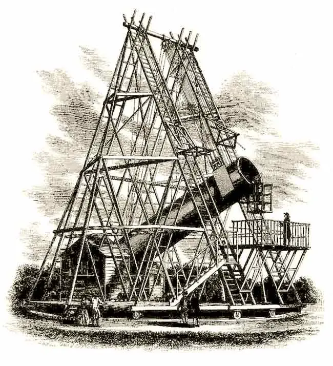 William Hershels 40 Fuss Teleskop